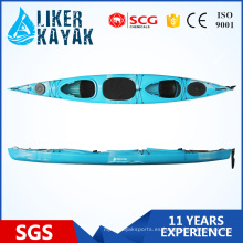 Kayak doble plástico de 5.5m con el timón de Sm